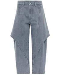 JW Anderson - J. W.Anderson Cropped Sculptural Jeans - Lyst