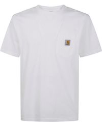 Carhartt - Short Sleeves "Pockets" Organic Cotton T-Shirt - Lyst