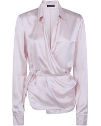 Ann Demeulemeester - Alba Asymmetric Wrap Shirt - Lyst