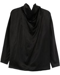 TOTEME - Cowl Neck Blouse - Lyst