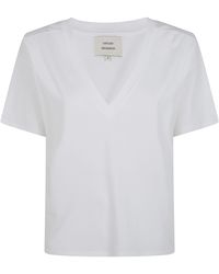 Loulou de Saison - T-Shirt V Neck "Faaa" - Lyst