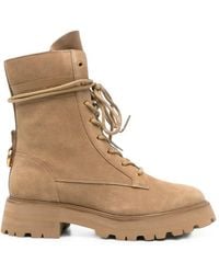 Michael Kors - Lace-Up Suede Boots - Lyst