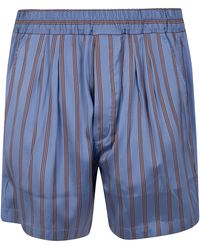Tom Ford - Silk Jacquard Regular Stripe Pleated Lounge Shorts - Lyst