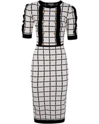 Elisabetta Franchi - Midi Knit Dress - Lyst