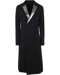 SAPIO - Gabardine Smoking Double Breasted Coat - Lyst