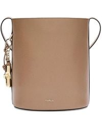 Furla - Roxie" Ares Leather Small Bucket Bag - Lyst