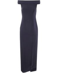 Ralph Lauren - "Adlar" Short Sleeves Gown Long Dress - Lyst