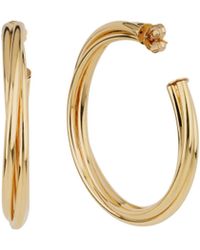 Gas Bijoux - "Bo Atik Fine" Plated Round Earrings - Lyst