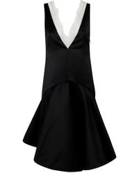 JW Anderson - Draped Hem V Neck Dress - Lyst
