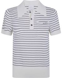 A.P.C. - A. P.C. Polo Shirt 100% Cotton "Aline" - Lyst