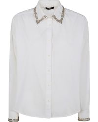 Seventy - Popeline Embroidered Stones Shirt - Lyst