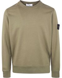 Stone Island - Round Neck Sweatshirt - Lyst