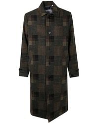 Les Deux - "Maximilian" Patchwork Wool Coat - Lyst