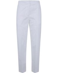 Seventy - Popeline Fine Cotton Stretch Trousers - Lyst