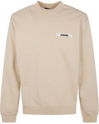 Jacquemus - "Le Sweatshirt Gros Grain" Round Neck Sweatshirt - Lyst