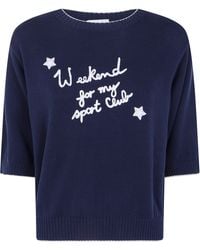 Weekend by Maxmara - Sweater Embroidered "Wkd Fiacre" - Lyst
