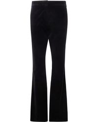 Golden Goose - "Journey W's" Slightly Flared Pant Penelope Cotton Velvet - Lyst