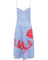 FARM Rio - Dress Striped Sleeveless "Sky Stripes" - Lyst