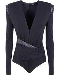 Versace - Bodysuit Responsible Stretch Crepe Jersey - Lyst