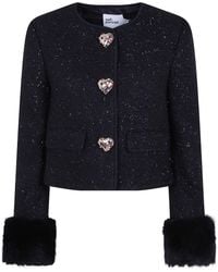 Self-Portrait - Strano Mini Crew Neck Sweater - Lyst