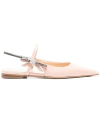 Mach & Mach - Mach & Mach Crystal Cube Slingback Flats 10Mm Shoes - Lyst