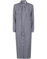 Laura Urbinati - Belt Long Sleeves Shirt Dress - Lyst