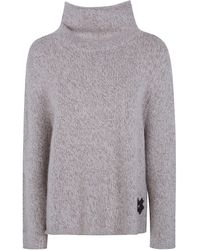 Kujten - Sweater Cashmere "Cristy" Crateer Neck - Lyst
