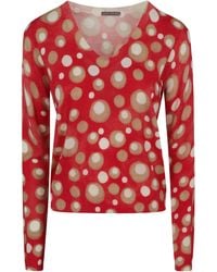 In bed with You - Sweater V Neck "Polka Dots Print" - Lyst