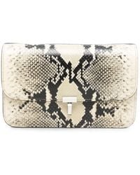TOTEME - Crossbody Bag Python Embossed "T-Lock" - Lyst