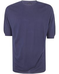 MD75 - Light Cotton Boxi Short Sleeves Sweater - Lyst