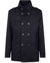 Herno - "Military Short Peacoat" Coat - Lyst