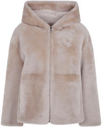 Yves Salomon - Leather Jacket 66 Cm - Lyst