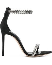 Casadei - Crystal-Embellished Stiletto Sandals - Lyst