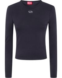 DIESEL - "T-Uncutieslong Ls Od" Top - Lyst