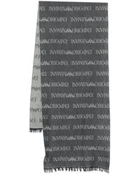 Emporio Armani - Wool Blend Scarf - Lyst