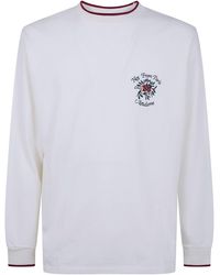 Drole de Monsieur - "Slogan Rose" Long Sleeves T-Shirt - Lyst