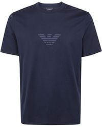 Emporio Armani - Logo Cotton T-Shirt - Lyst