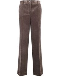 P.A.R.O.S.H. - P. A.R. O.S. H. Wide Leg Courduroy Trousers - Lyst