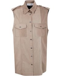 Golden Goose - "Journey W's" Osanne Shirt Dress Sleeveless Cotton Denim - Lyst