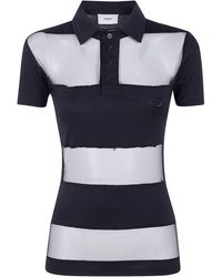 Coperni - "Striped Sheer" Polo Top - Lyst