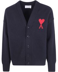 Ami Paris - Sweater V Neck "Quota Ami De Coeur" - Lyst