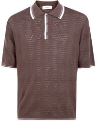 Laneus - Knitted Polo - Lyst