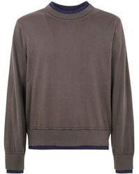 Sacai - Cotton Cashmere Knit Pullover - Lyst