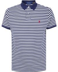 Polo Ralph Lauren - Short Sleeves Knit Stripes Polo Shirt - Lyst