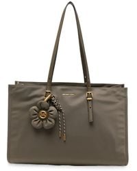 MICHAEL Michael Kors - Handbag With Flower Charm "Lg Bw Mf Tz Tote Bag" - Lyst