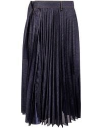 Sacai - Denim Mix Skirt Clothing - Lyst