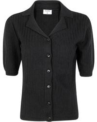 Filippa K - Cardigan A Maniche Corte Con Collo - Lyst