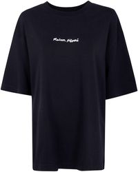 Maison Kitsuné - "Maison Kitsuné Line Handwriting" Oversize Tee-Shirt - Lyst