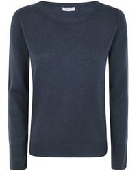 Rossopuro - Boat Neck Long Sleeve Sweater - Lyst