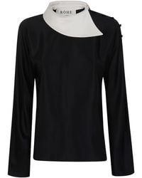 Rohe - Top V Neck "Reimagined Collar Top" - Lyst